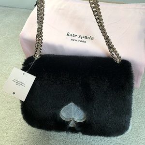 Kate Spade Nicola Faux Fur Twistlock Medium Chain